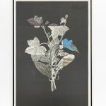 Silke Wagner, Humboldt I, 2023, Siebdruck auf Zeitungspapier, 69 x 100 cm, gerahmt, Unikat